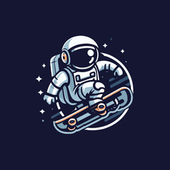 astronout and crossbones