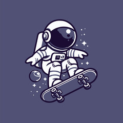 astronout  cartoon illustration