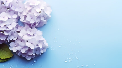 Natural floral frame layout