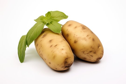 Potato, vegetable , white background.