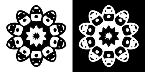 fleur de lis design ornament icon logo