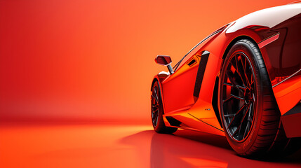 Generic concept of super sport car with stripes background. generative ai