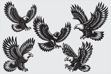 heraldic eagle wings - obrazy, fototapety, plakaty