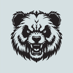 illustration of a bear head