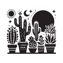 cactus silhouette