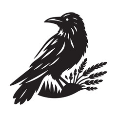 Obraz premium crow silhouette