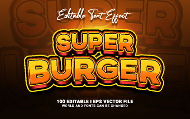 super burger gaming text effect