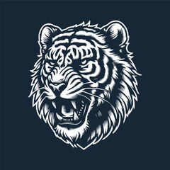 tiger head vector