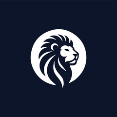 silhouette of a lion