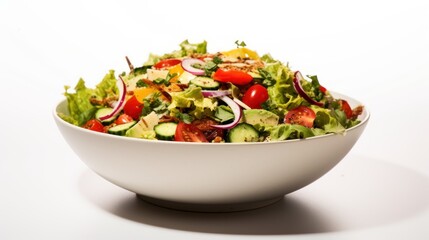 Salad isolated on a white background
