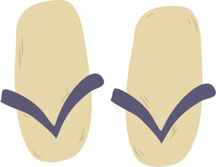Hand drawn Flip flops