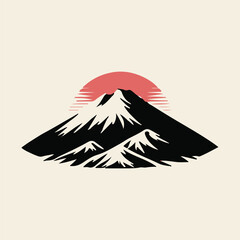 Fototapeta premium illustration of a mountain
