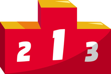 Winners podium illustration