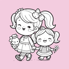 child and girl
