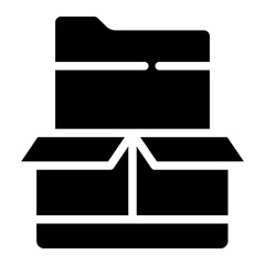 folder icon isolated on white background. Document symbol.