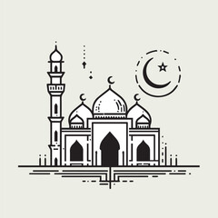 taj mahal vector illustration