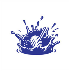 illustration of a splash of water
