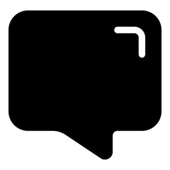Message icon for chat, communication and conversation