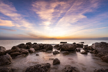 Sunset at Little Hickory Island Beach Park Bonita Springs, Florida	
