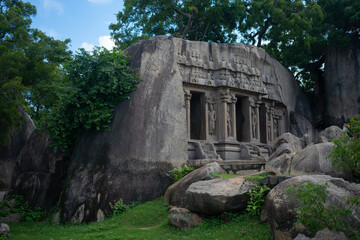 Picture of Shiva temple at UNESCO world heritage site of Mahabalipuram. Ajanta, Ellora, Hampi...