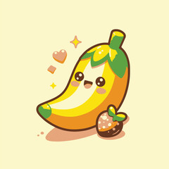 Naklejka premium funny fruit cartoon