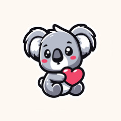 koala cute cartoon illustration