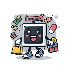 illustration of a black friday
