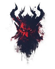 monster character illustration, god nemesis (greek) for t-shirt design, isolated transparent background, PNG file, Ai generated Images
