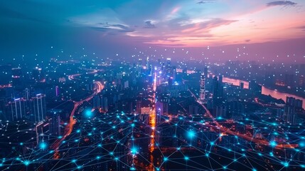 Fototapeta premium evolution of 5G technology and its profound impact on the telecommunications landscape