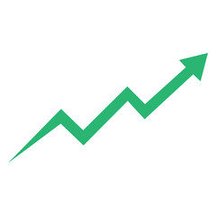 Growth Trend Chart icon vecto set. Profit graph illustration sign collection. up arrow symbol or logo.
