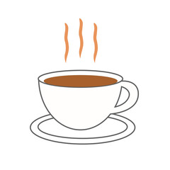 シンプルなカフェのイラスト