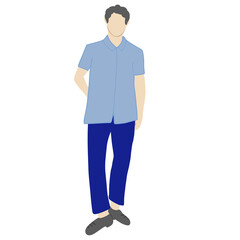 A man standing illustration