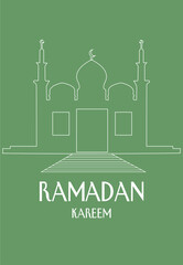 Vector abstract illustration "ramadan kareem"