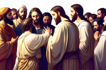 New Testament - Matthew - Chapter 28. And when they saw him, they worshipped him: but some doubted. And Jesus came and spake unto them, saying, All power is given unto me in heaven and in earth.