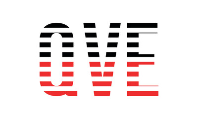 QVE three initial letter iconic line negative space minimal logo design vector template. monogram, abstract, wordmark, business, typography, minimalist, brand, company, flat, modern, unique, simple