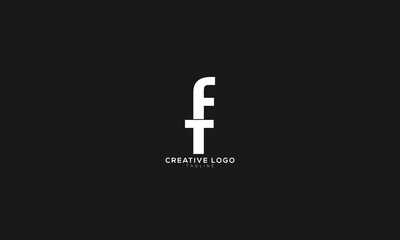 FF FT Abstract initial monogram letter alphabet logo design