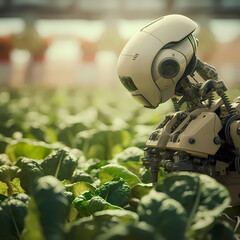 Robot Gardening Vegetable