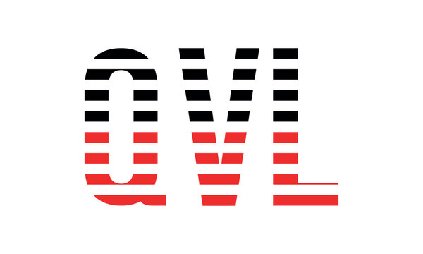 QVL three initial letter iconic line negative space minimal logo design vector template. monogram, abstract, wordmark, business, typography, minimalist, brand, company, flat, modern, unique, simple