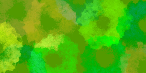 和柄　新緑　水彩　背景