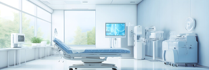 Clean, Hygienic, and Modern BG Healthcare Setting with Advanced Medical Equipments