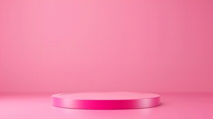 Shiny pink Podium Stands Out in Clean Design Showcase