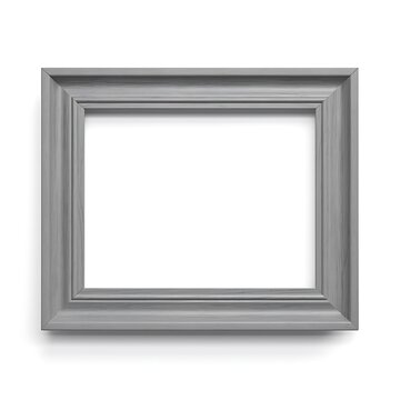Grey color simple picture frame mockup