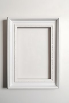 Blank rectangle wooden picture frame mockup