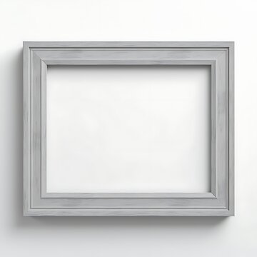 Grey color simple picture frame mockup