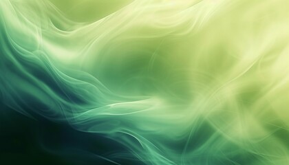Fototapeta premium A green blurring blur background is presented, showcasing abstract organic shapes and gradient color blends.