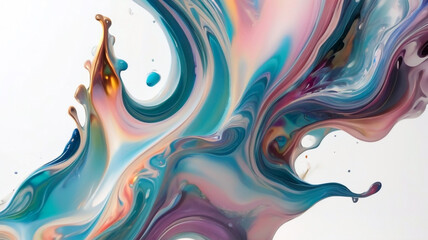 Abstract fluid background with vibrant colors