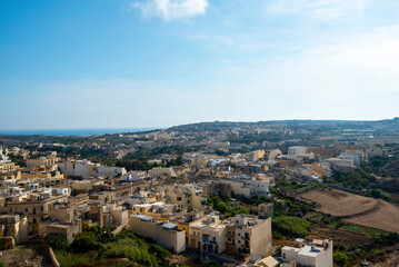 Fototapeta na wymiar City of Victoria on Gozo Island - Malta