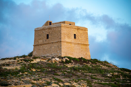Dwejra Tower on Gozo Island - Malta
