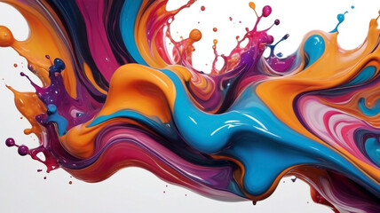 Fototapeta na wymiar Abstract fluid background with vibrant colors