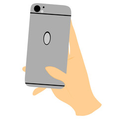 holding a smart phone